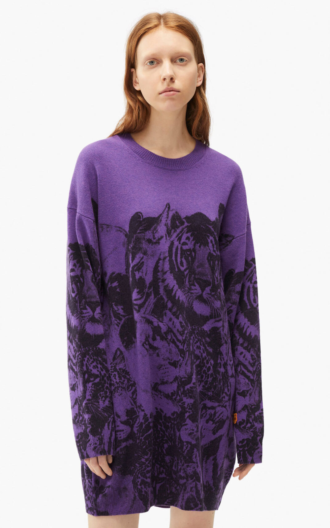 Kenzo Wildtigers wool jumper Ženska Obleke Črna SI-0237558